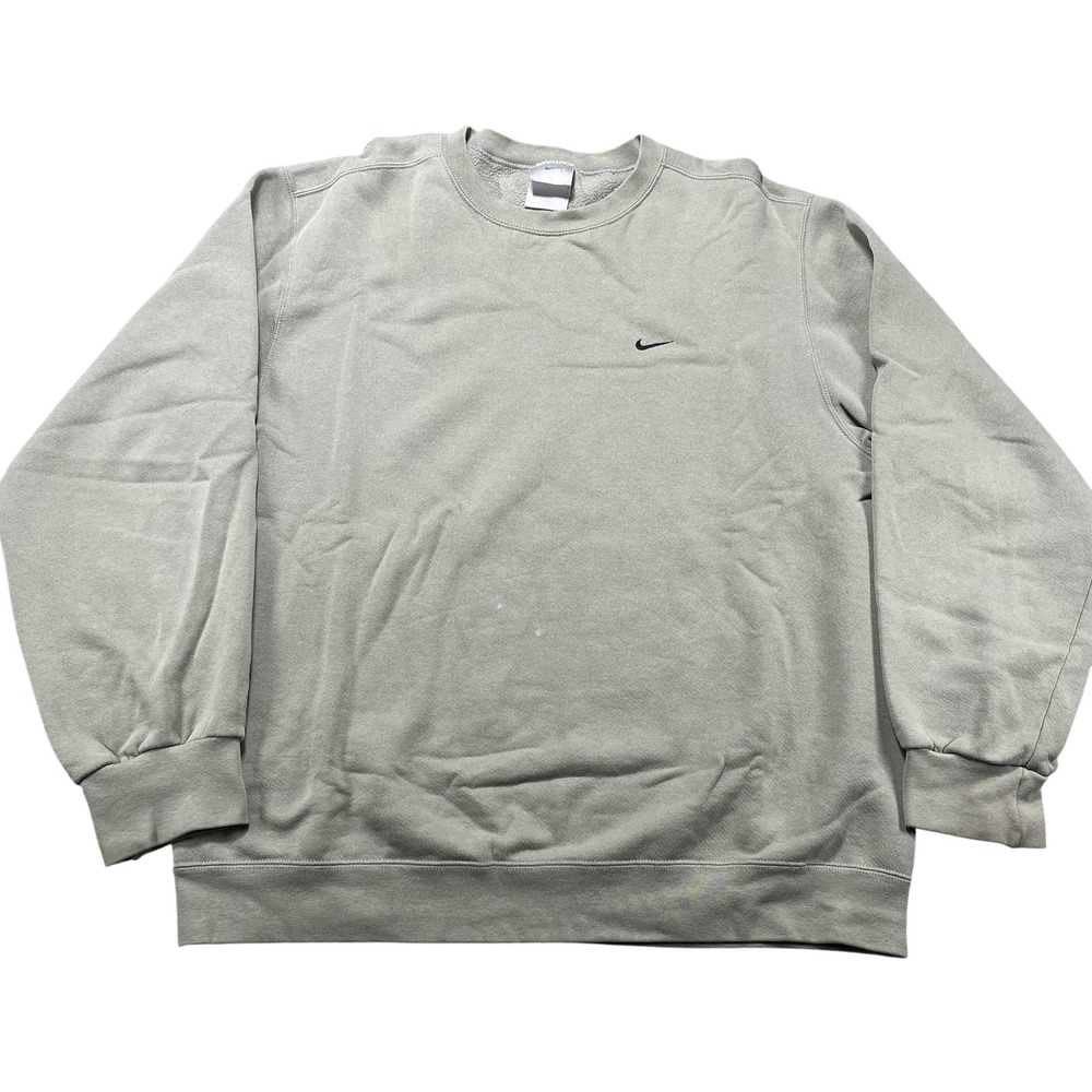 VTG Nike Sweatshirt Mens Large Pistachio Swoosh Logo Fleece Crewneck Pullover US